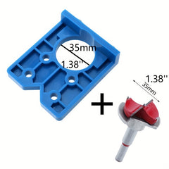 Carpenter Woodworking Tool 35mm Concealed Hinge Hole Drilling Guide