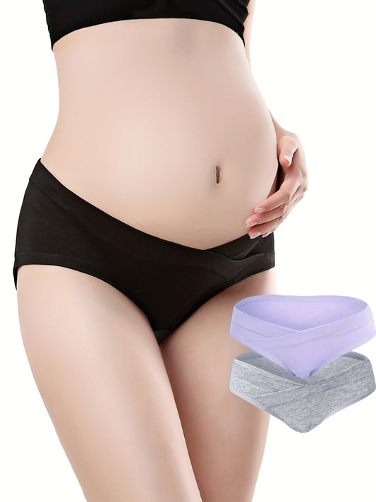 3pcs Low Waist Maternity Panties Comfortable Underwear for Pregnancy