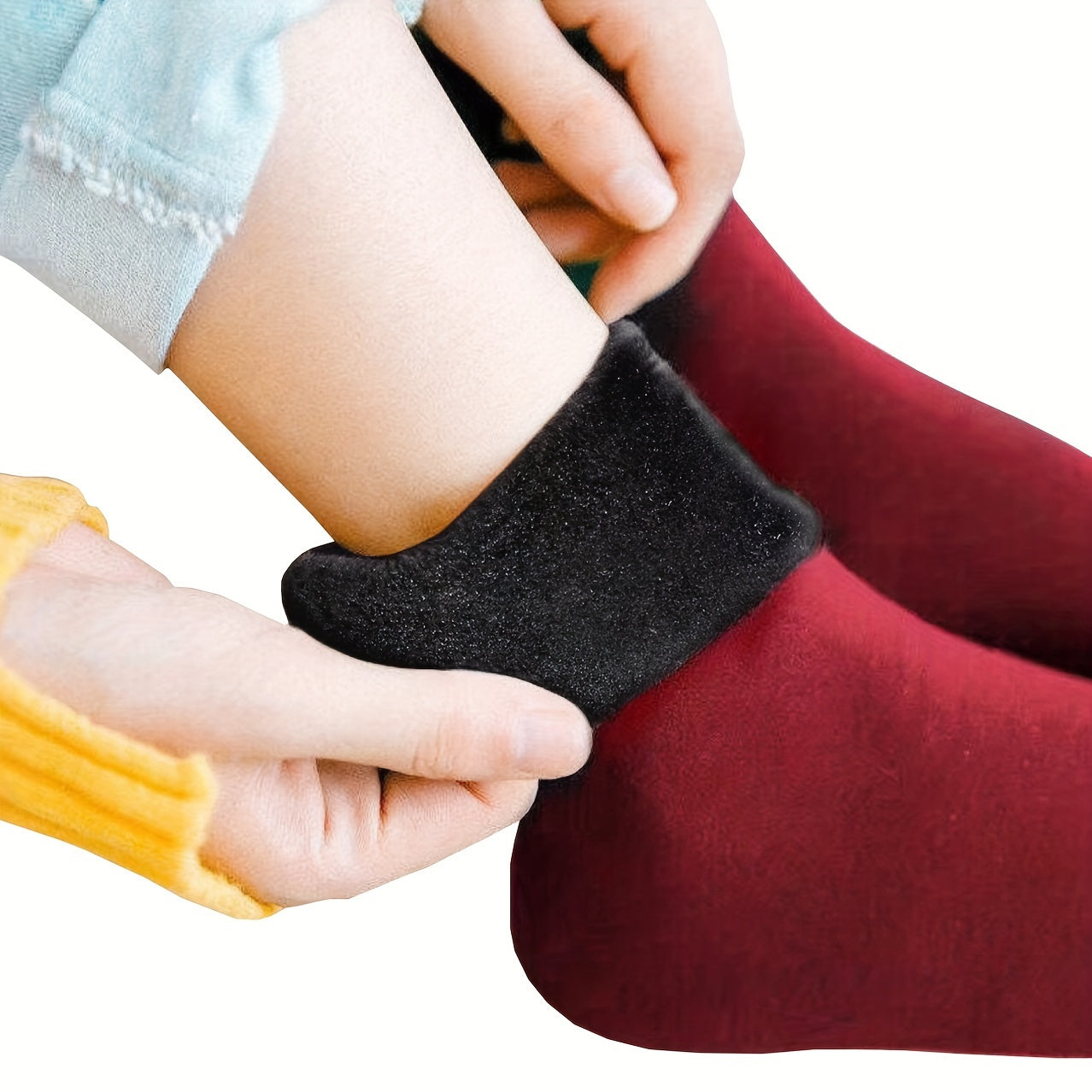 Women's Thermal Floor Socks - 1 Pair Solid Color