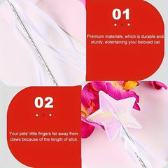 10pcs Princess Fairy Magic Wands with Star Glitter for Cosplay & Celebrations