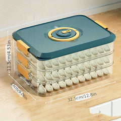Dumpling Box Sealed Storage Container With Lid Portable Refrigerated Food