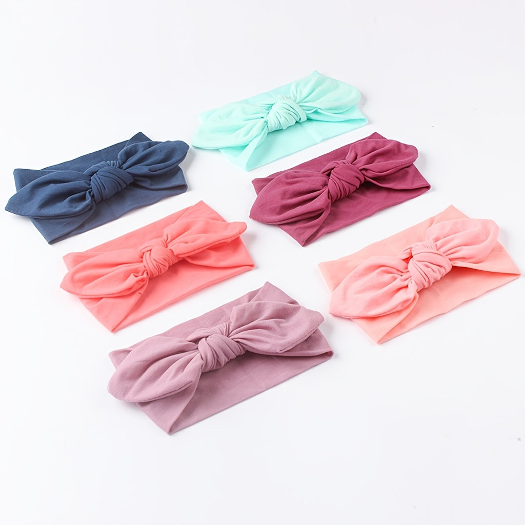 Baby Girls Nylon Rabbit Ear Headbands for Newborn
