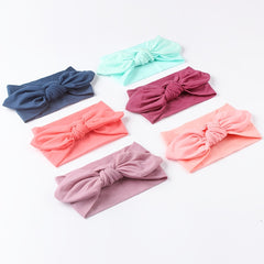 Baby Girls Nylon Rabbit Ear Headbands for Newborn