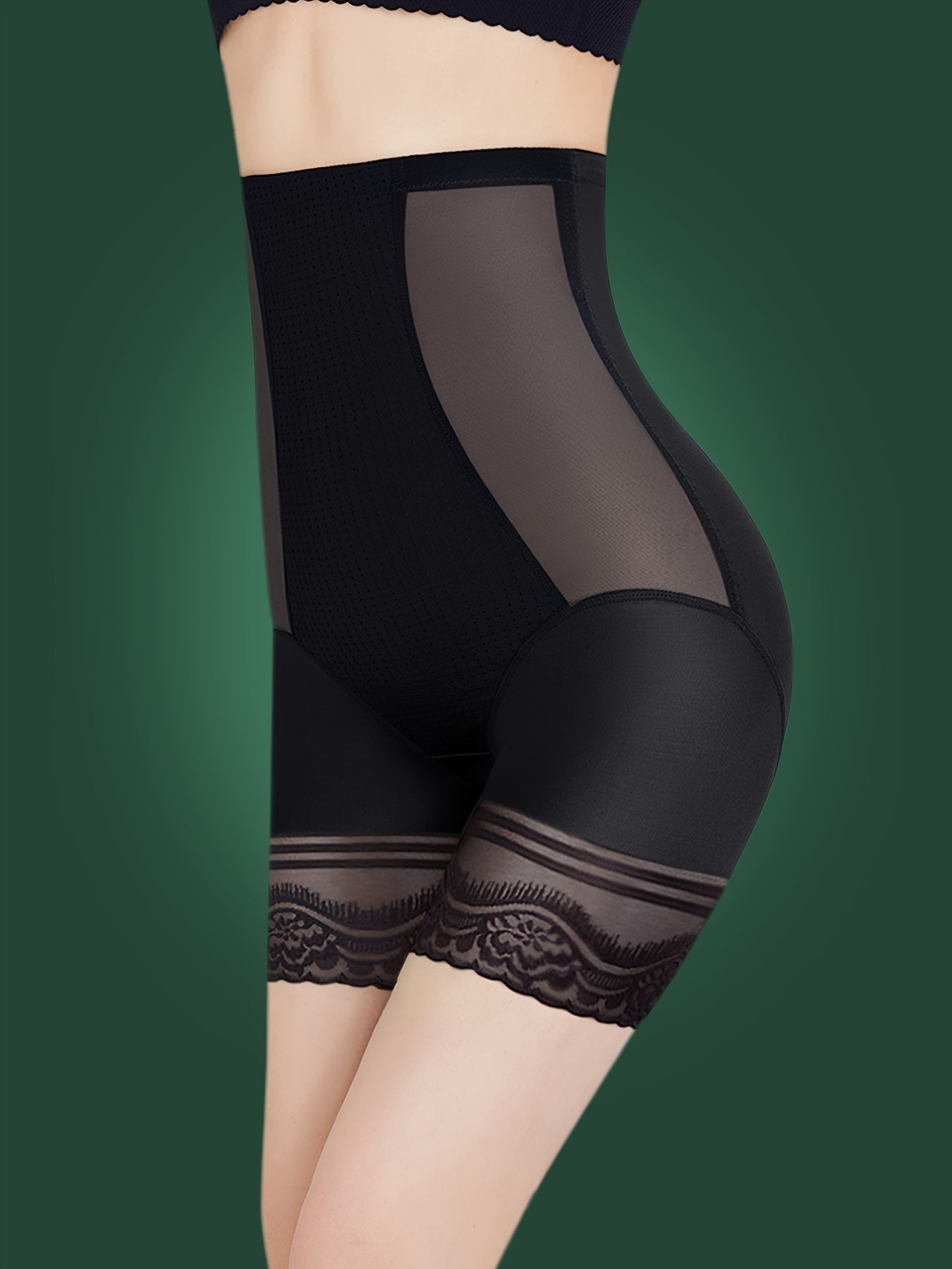 3pcs Lace Trim Shaping Panties Tummy Control Butt Lifting Slimming Panties