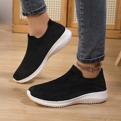 Women's Knit Walking Shoes Running Shoes Slip on Sports Sneakers