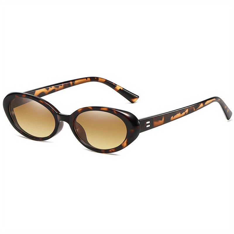 Oval Cat Eye Sunglasses Retro Jelly UV400 Sun Shades