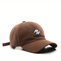 Embroidered Duck Tongue Cap Outdoor Sun Hat Baseball Cap