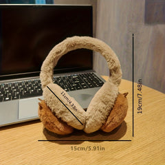 Cute Cartoon Capybara Plush Earmuffs for Adults