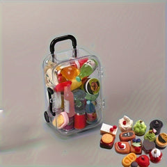 Mini Luggage Suit Food Beverage Bottle Halloween Display Accessory