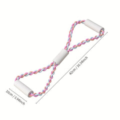 8 Shape Resistance Bands Yoga Stretch Braided Bands for Fitness Training