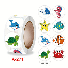 500 Motivation Reward Stickers Roll Office Stationery Decoration Sealing Labels