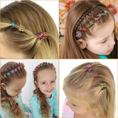 50pcs Butterfly Hair Clips Mini Claw Clip Pastel Hair Clips