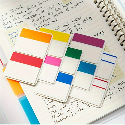 50pcs Purple Index Tabs Writable File Flags Colored Markers