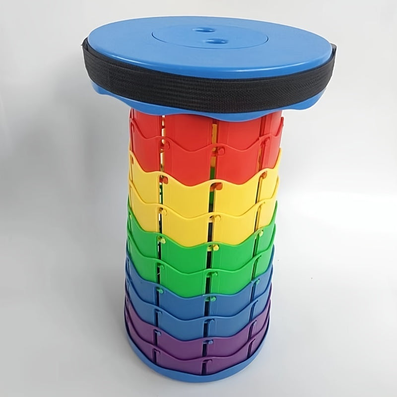Outdoor Telescopic Folding Stool Camping Portable Lightweight Stool