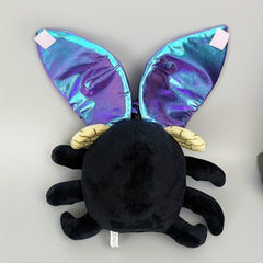 Pink Beetle Plush Toy with Purple Glitter Accents