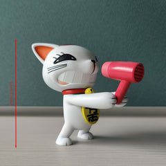 Quirky Lucky Cat Anime Figurines - Collectible Models
