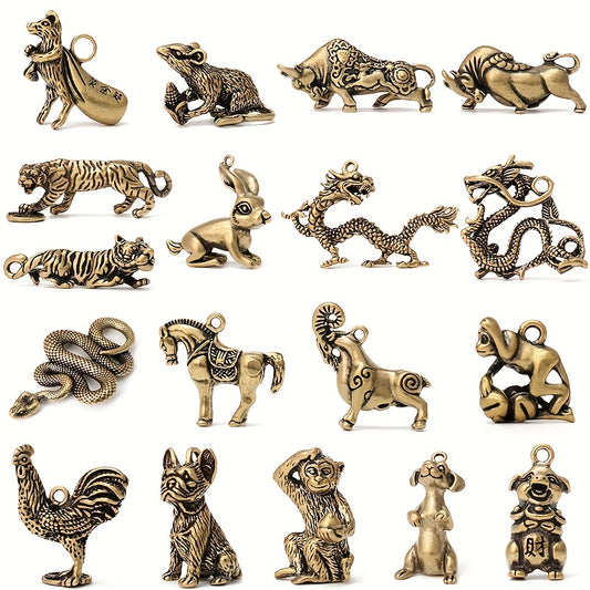 Men's Chinese Zodiac Animals Pendant Accessories Gift for Friends