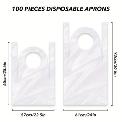 Disposable Aprons for Barber Hair Cut - 50/100pcs Anti Dirt Aprons