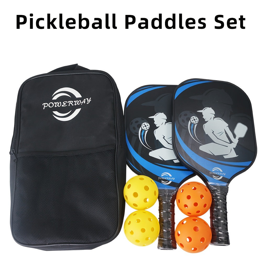 Pickleball Racket Set with Bag, Rackets, Covers, Outdoor & Indoor Balls