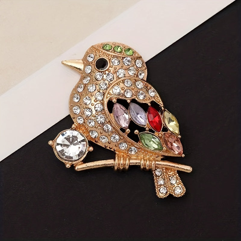 Colorful Bird Car Air Outlet Aromatherapy Clip with Artificial Diamond