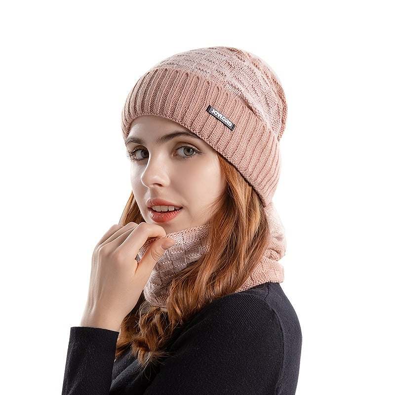 Thick Knit Balaclava Ski Mask Hoodie Hat Unisex Winter Beanie