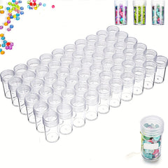 Clear Plastic Storage Bottle Diamond Painting Beads Organizer