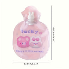 2pcs Mini Water Injection Hot Water Bag Hand Warmer