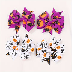 10pcs Halloween Bow Hair Clip Hair Accessories For Baby Girls