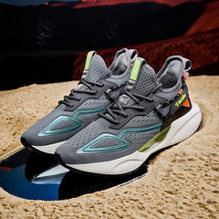 Men's Air Cushion Grey Running Shoes