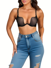 Solid Scoop Bra Push Up Women's Lingerie