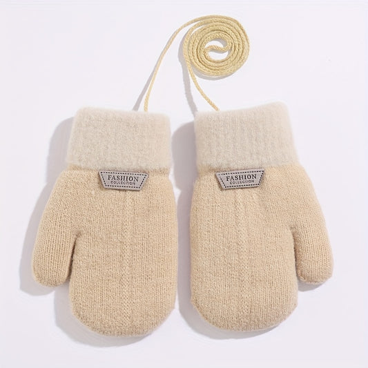 Winter Warm Baby Gloves Knitted Thickened Gloves