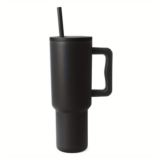 40oz Tumbler Handle & Straw Lid Insulated Cup Stainless Steel Travel Mug