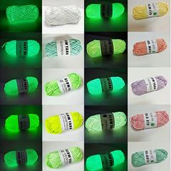 2pcs Glow in the dark Wool Soft Knitting Creative Material