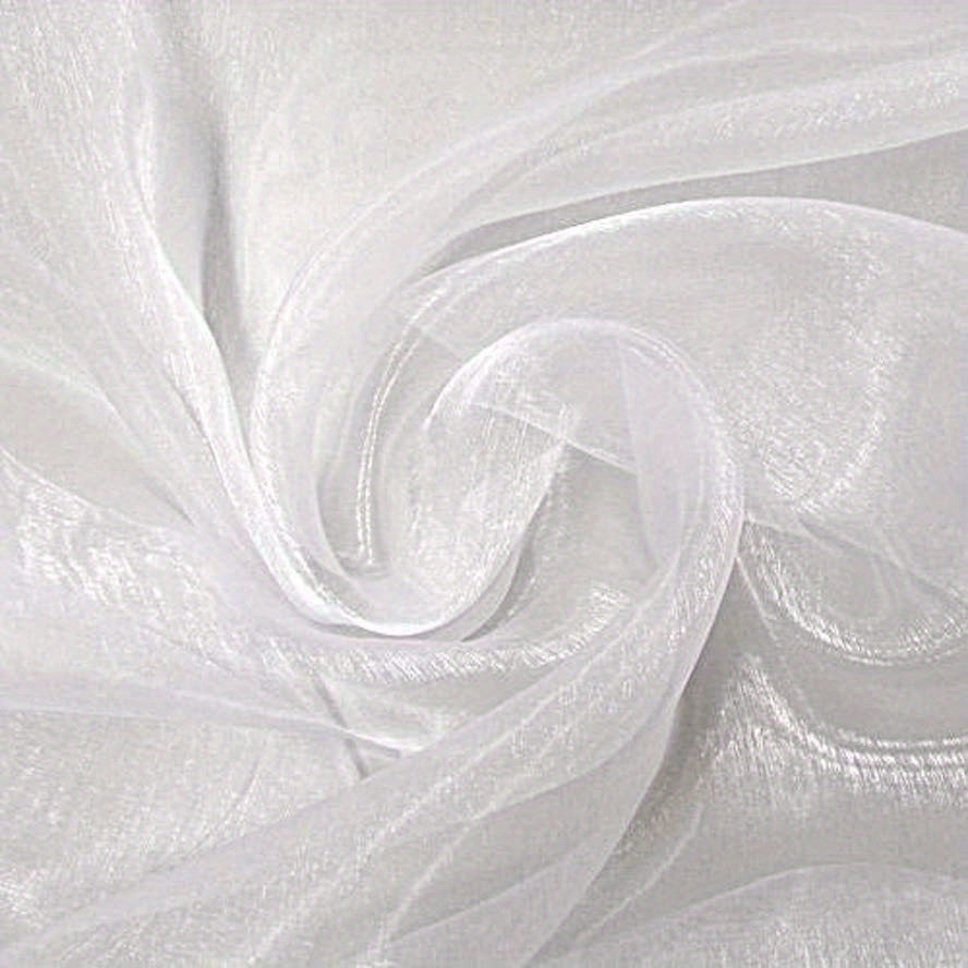 1 Pack 4 57 Meter 111 Organza Fabric Bridal Solid Sheer Organza Fabric Bolt