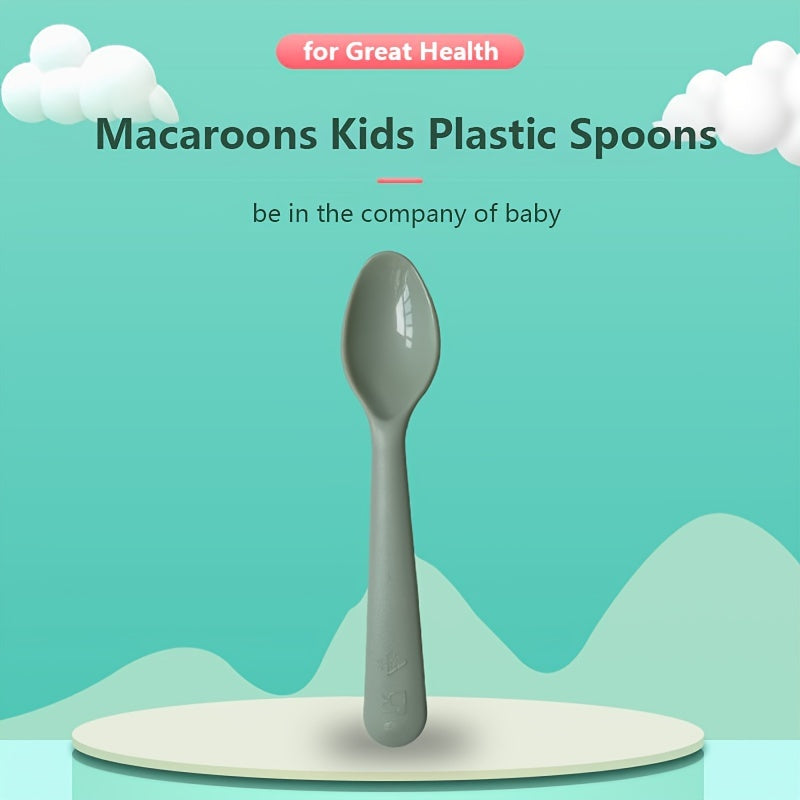 6pcs Kids BPA-Free Plastic Spoons for Baby and Children