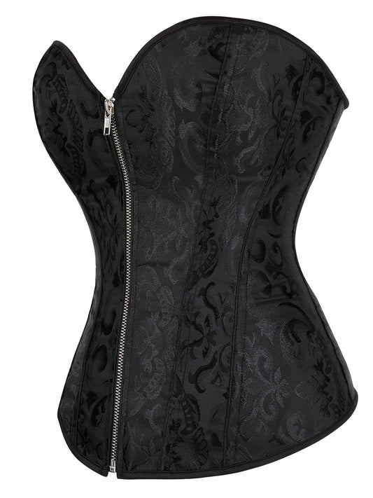 Zipper Waist Shaping Shapewear Bustier Corset Top Women's Underwear