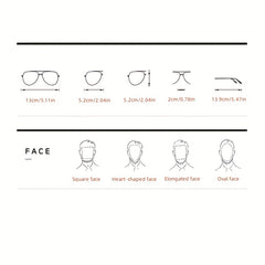 Men's Round Frame Punk Sunglasses UV Protection for Sports