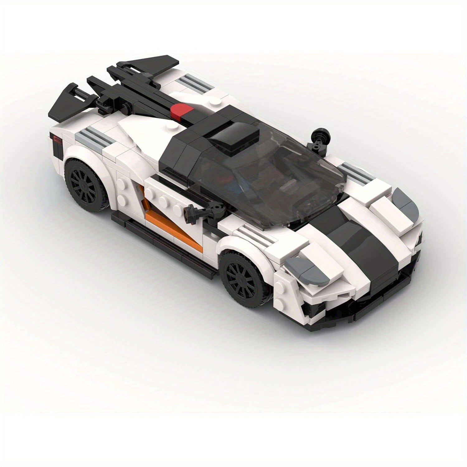 MOC Sports Car Building Kit ABS Plastic Racing Car Model Blocks Set