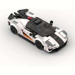 MOC Sports Car Building Kit ABS Plastic Racing Car Model Blocks Set