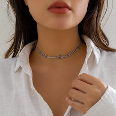 Braided Chain Necklace for Women