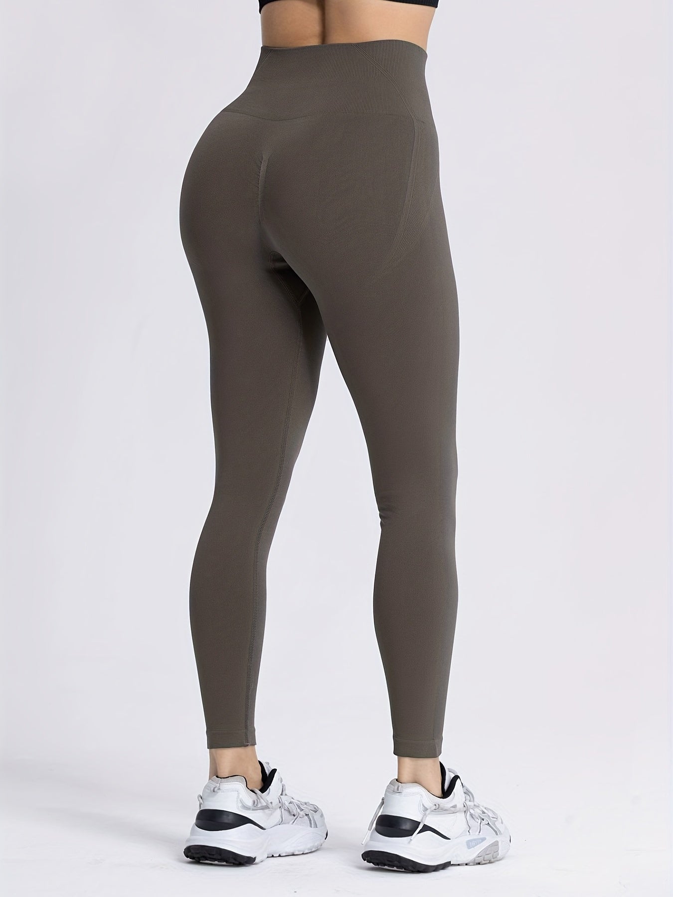 Seamless Hip Lifting Crop Pants High Waist Yoga Leggings