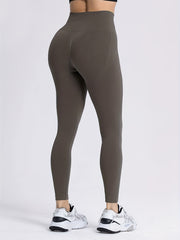 Seamless Hip Lifting Crop Pants High Waist Yoga Leggings