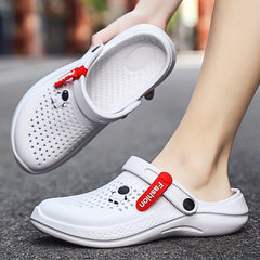 Women's Flat Clogs Sandals Adjustable Strap Non Slip Outdoor Beach Slippers