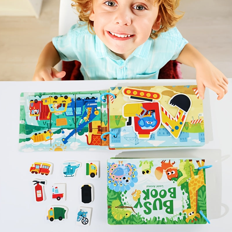 DIKOPUBBY Busy Book for Youngsters Interactive Early Learning Toy