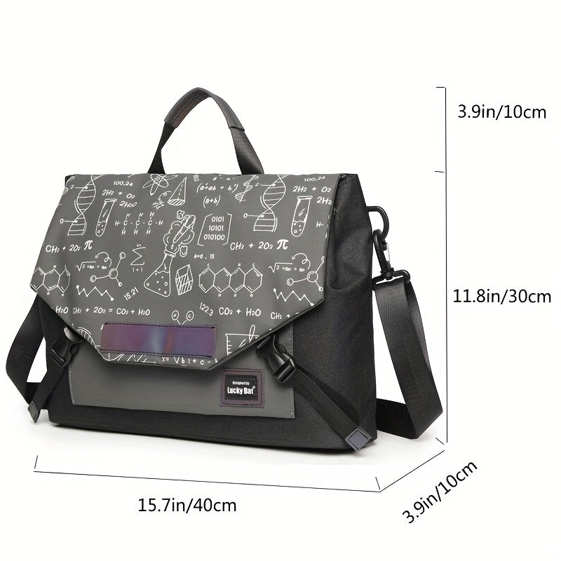 Casual Luminous Pattern Messenger Bag Laptop Bag