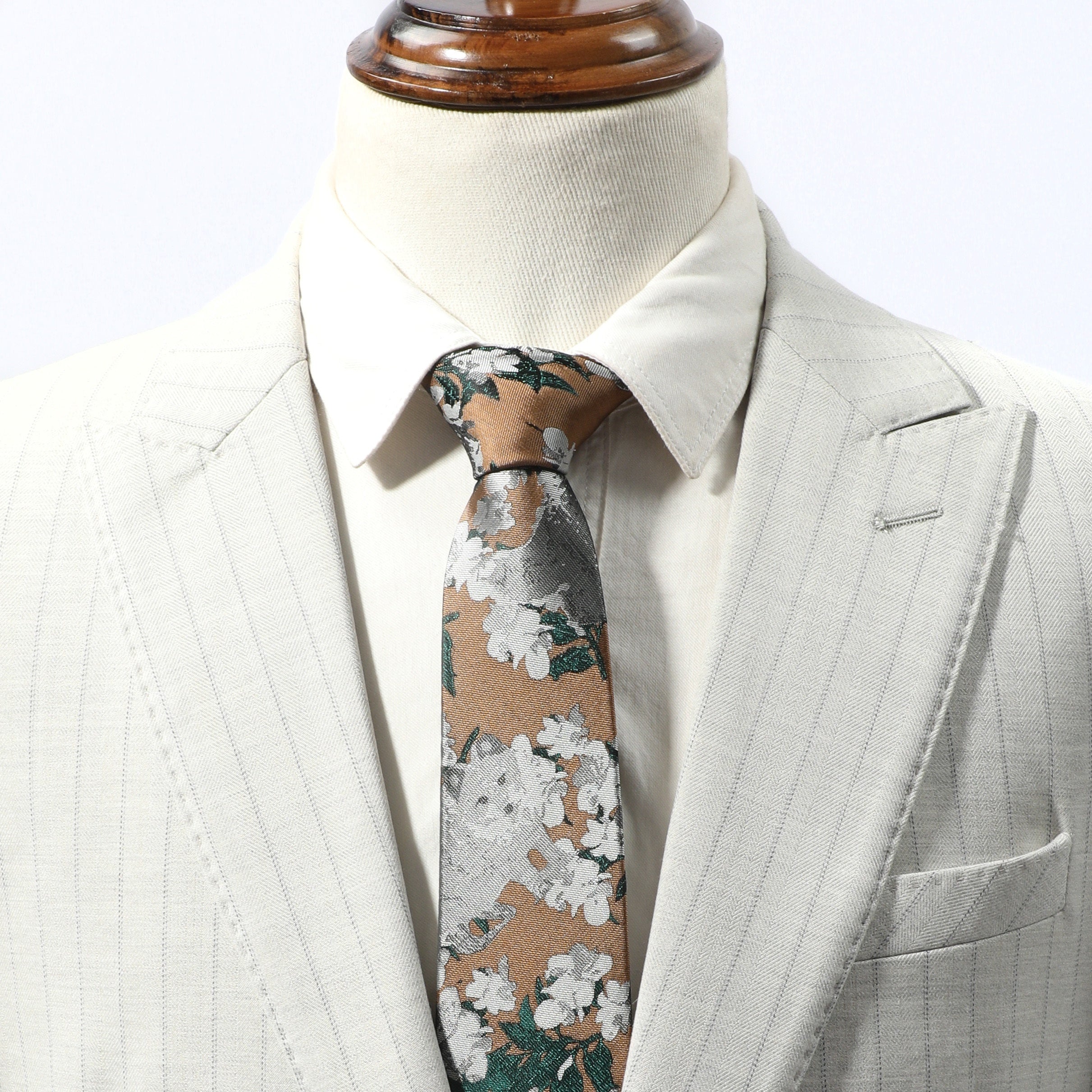 Men's Flower Necktie for Party Dating Wedding