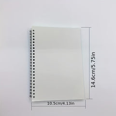 10pcs Printed A6 Spiral Journal Sublimation Blank NoteBook School
