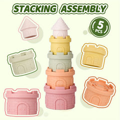 Silicone Stacking Toys Blocks Castle Nesting Educational Development