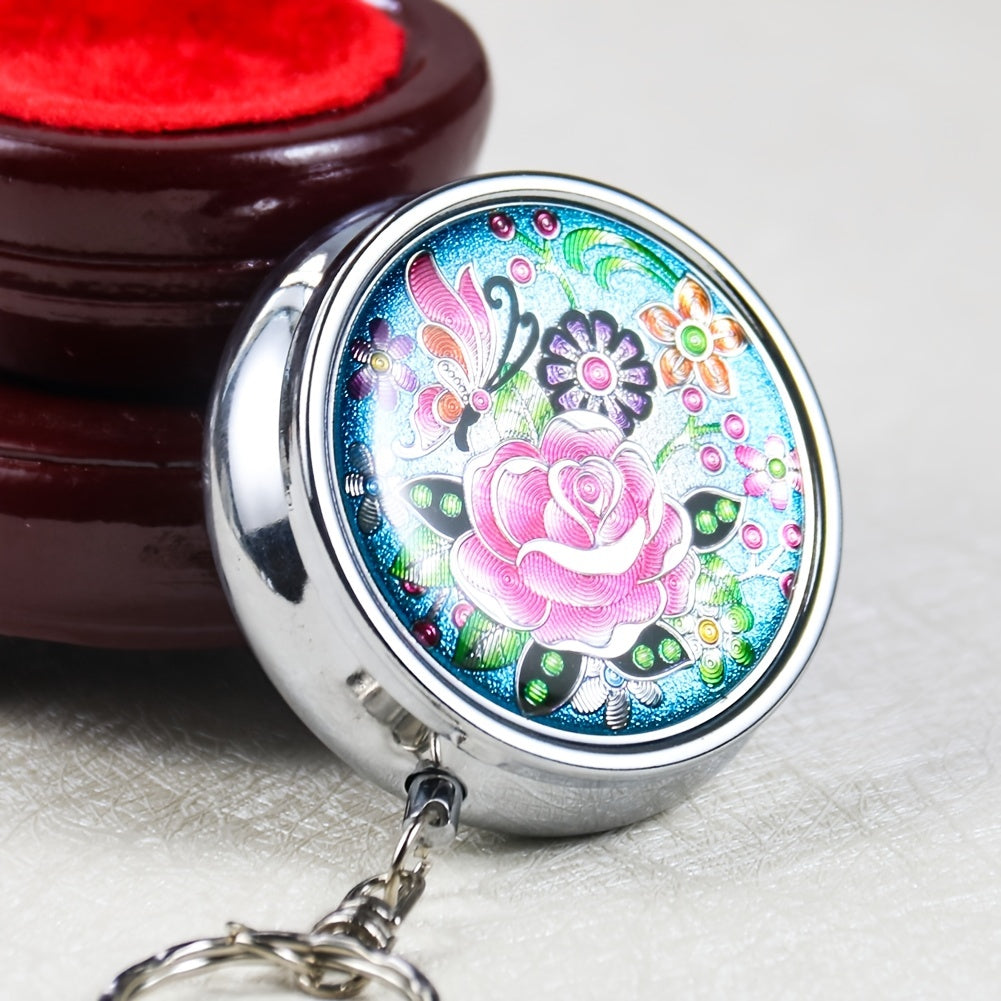 Portable Metal Ashtray Keychain Outdoor Car Smoking Accessory