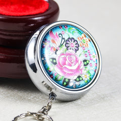 Portable Metal Ashtray Keychain Outdoor Car Smoking Accessory